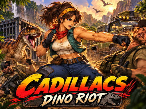 Cadillacs: Dino Riot Oyna | Ücretsiz Arcade Dövüş Oyunu