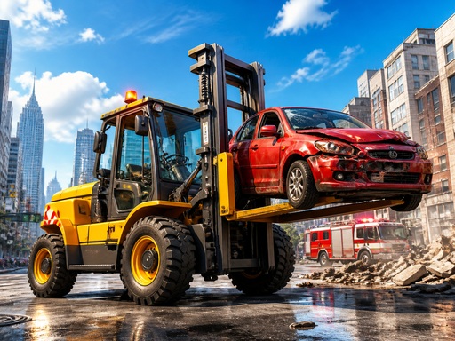 City Rescue Forklift Simulator - Free 3D Driving Game