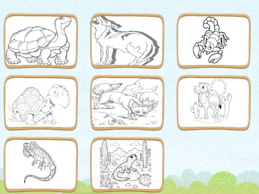 Desert Animals Coloring Book: Color Desert Wildlife!