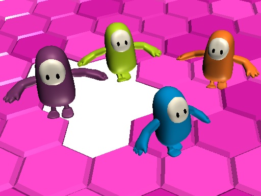 Fall Bros Oyna: Hex-A-Gone Arenasında Aksiyon Dolu .io Keyfi!