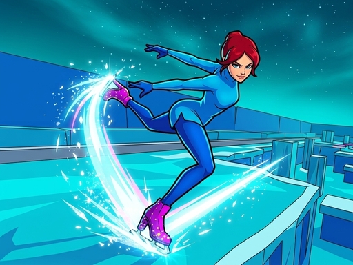 Marvelous Girl Skate - Catch the Action on Ice!