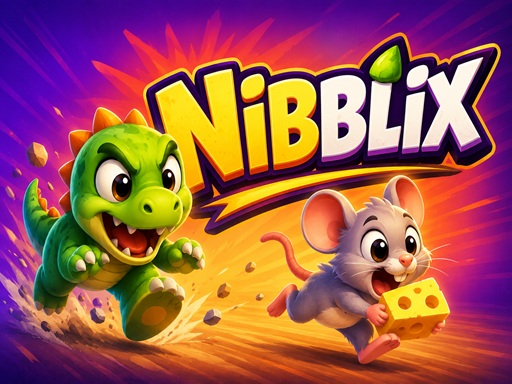 Nibblix Oyna - Eğlenceli Dinozor ve Fare Kovalamaca Oyunu