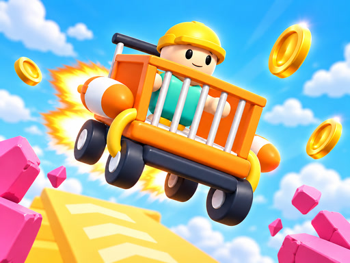 Obby: Rocket Shopping Cart | Fast and Fun 3D Arcade