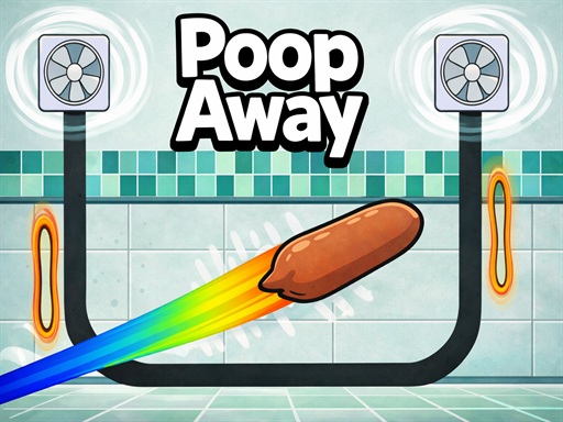 Poop Away - Fun Physics Based Puzzle Game