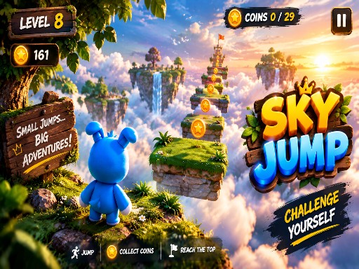 Play Sky Hop 3D - Free 3D Platform Game