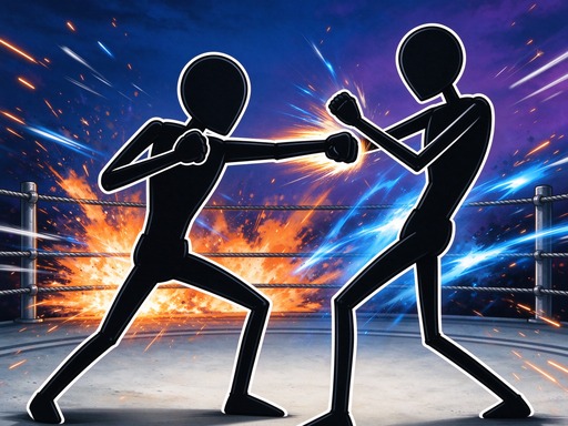 stickman kombat 2d - Online Stickman Fighting